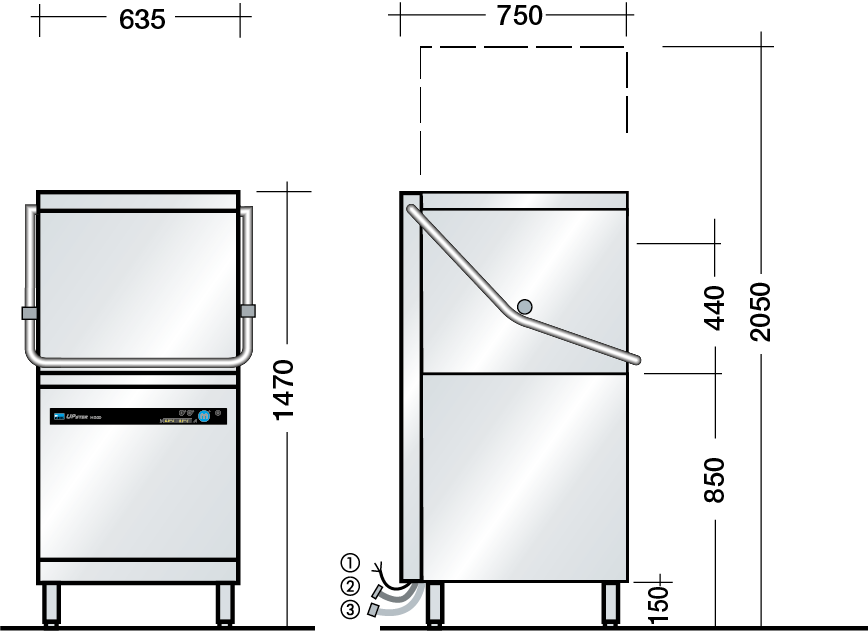 Massbild UPster H Massbild UPster H