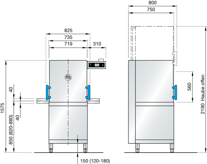 Dimensions M-iClean big Dimensions M-iClean H grand
