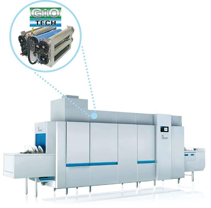 gio-tech Hoogglansspoelen zonder nabewerking met omgekeerde osmose-technologie van MEIKO GiO-TECH.