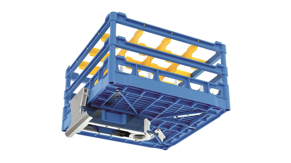 MEIKO bottle rack and adapter bottom view