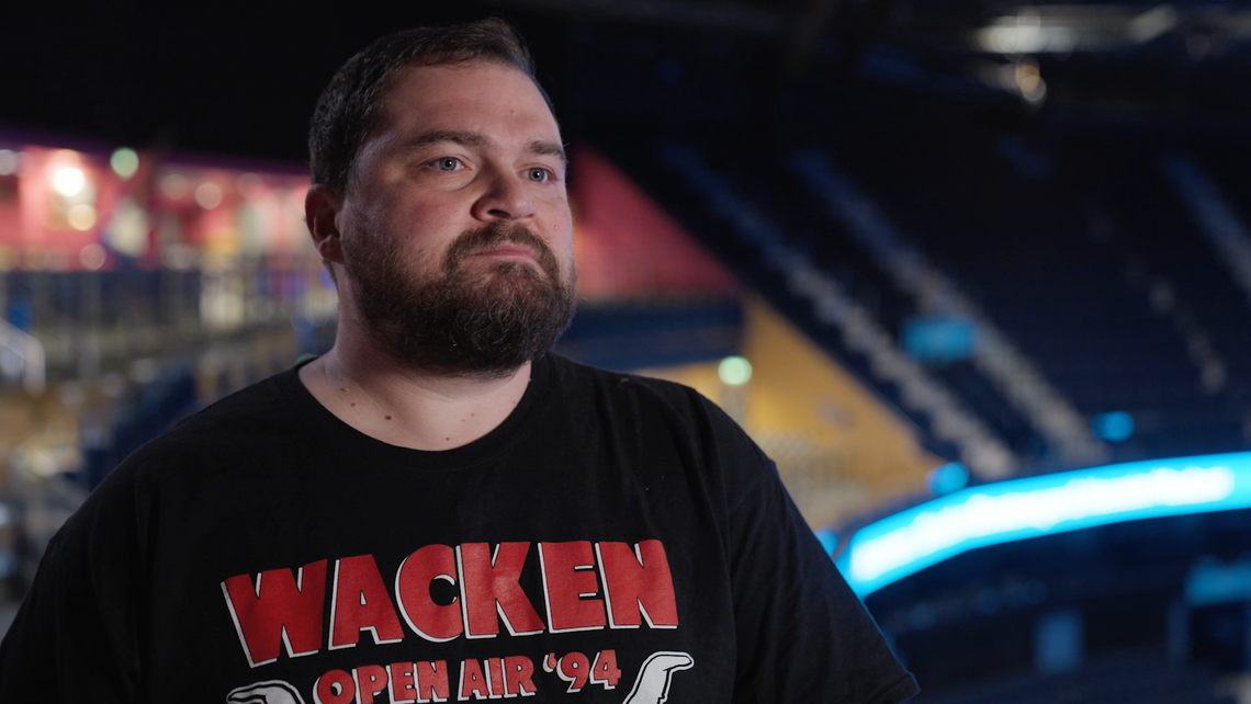 Michael Grasshoff, Leiter für den Bereich Logistik und Warenbeschaffung bei Levy, das als Teil des Caterings-Unternehmens Compass-Group die Arena betreut. 