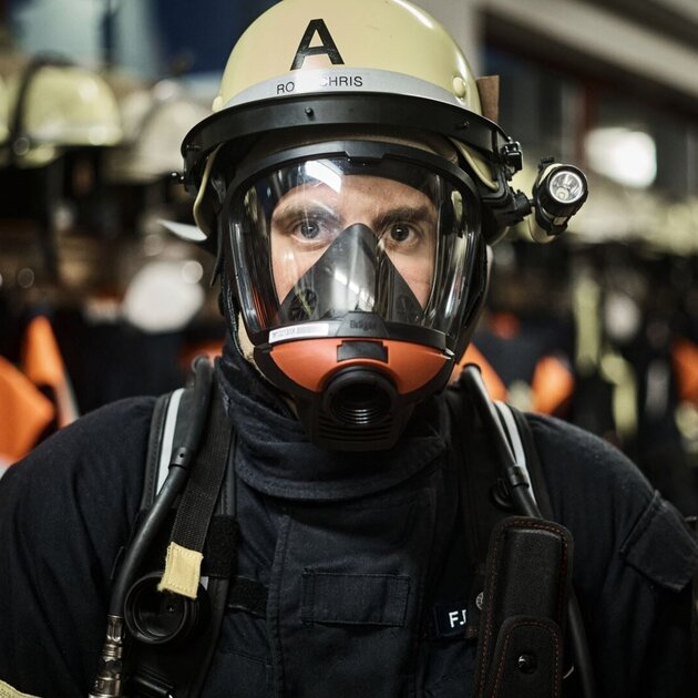 Feuerwehrmann Chris hat von Feuerkrebs in der Grundausbildung gehört - im Feuerwehralltag hat er das Thema nicht auf dem Schirm. Feuerwehrmann Chris hat von Feuerkrebs in der Grundausbildung gehört - im Feuerwehralltag hat er das Thema nicht auf dem Schirm.