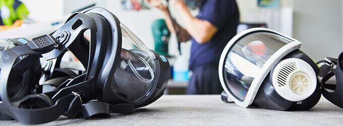 Cleaning and reprocessing BA masks BA masks protect users against hazardous gases and vapours