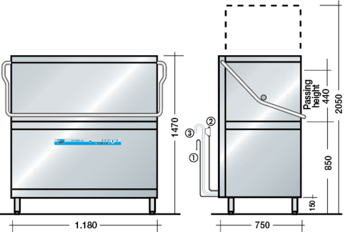 Dimensions DV 200.2 Dimensions of DV 200.2