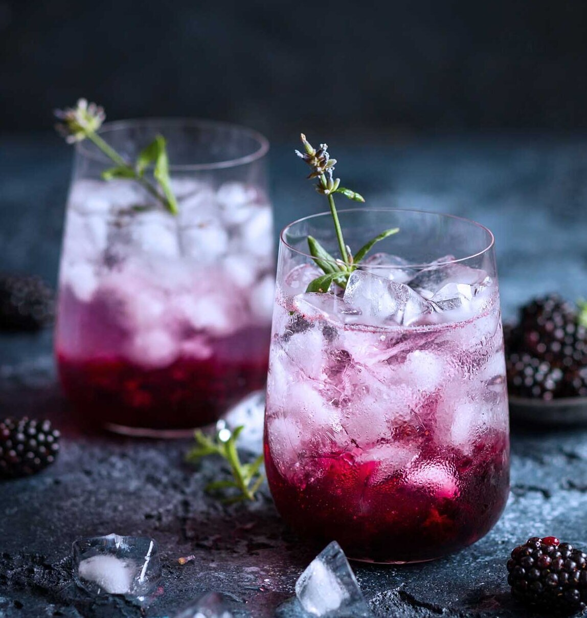summer drink Coffee Bramble summer drink Coffee Bramble