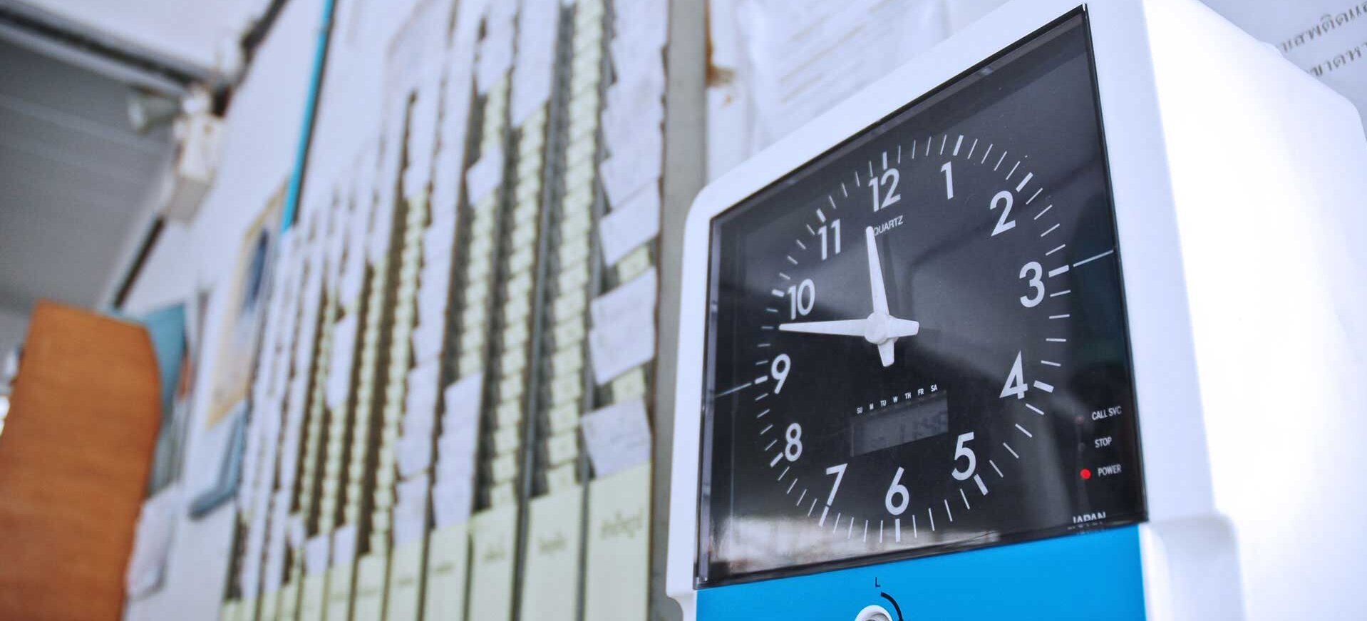 Manually created rosters waste time and money Analog time recording with plug boards