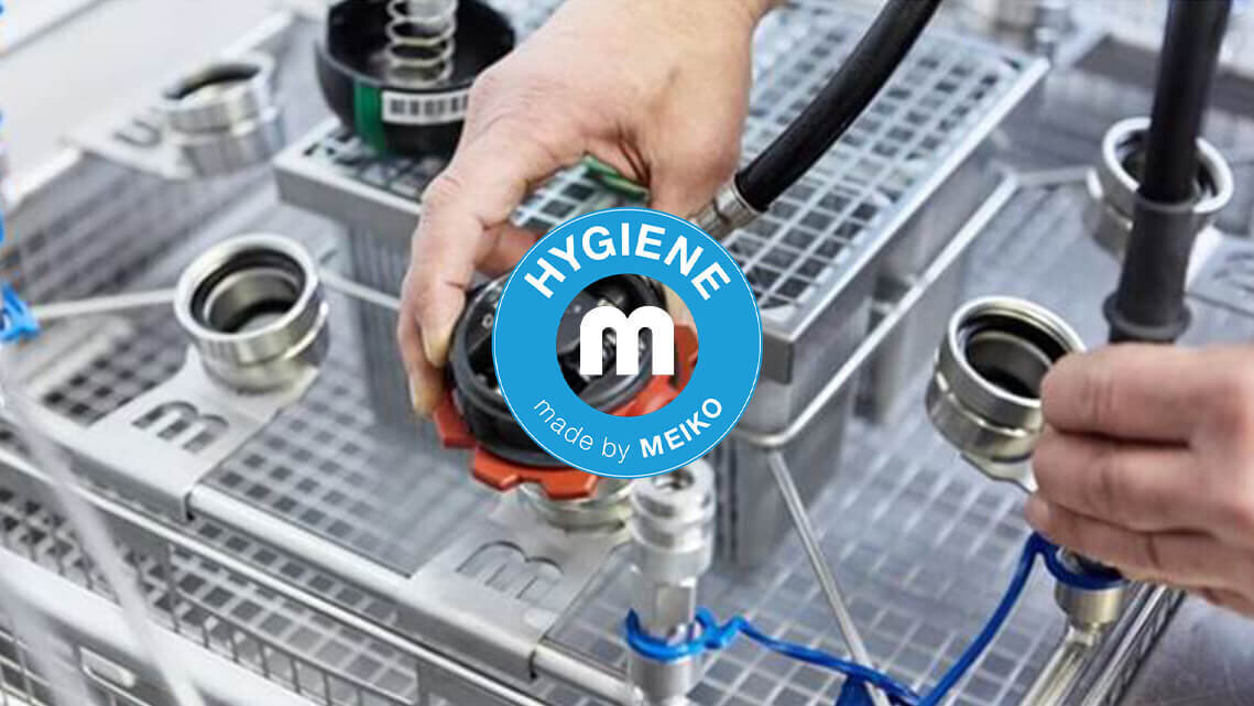 Druckbeaufschlagung im TopClean M Reinigungs- und Desinfektionsgerät