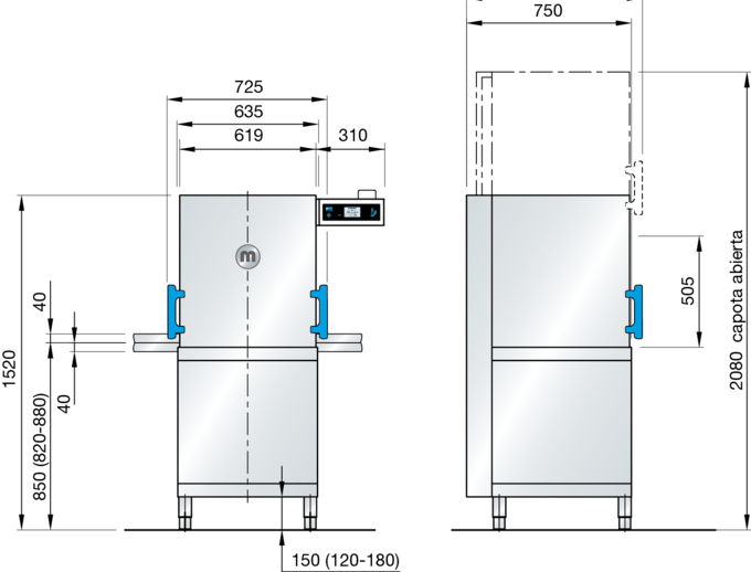 Lavavajillas para gastronomía Lavavajillas para gastronomía M-iClean