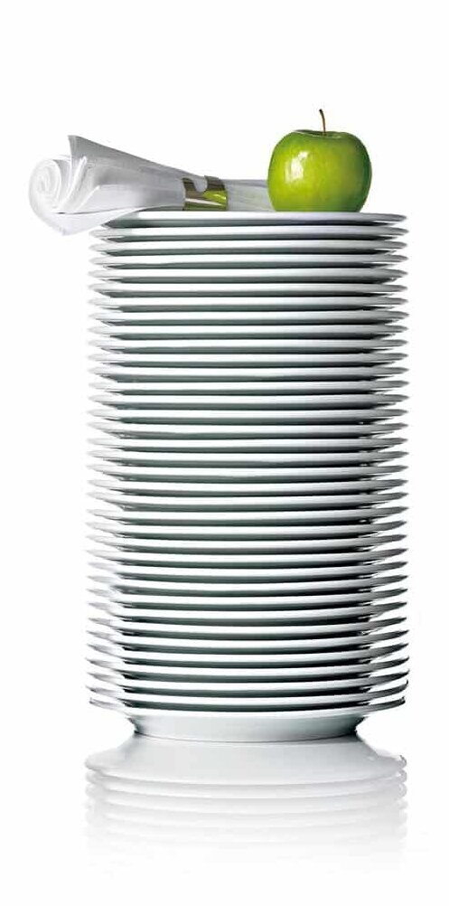 Plate stack apple stack of plates apple