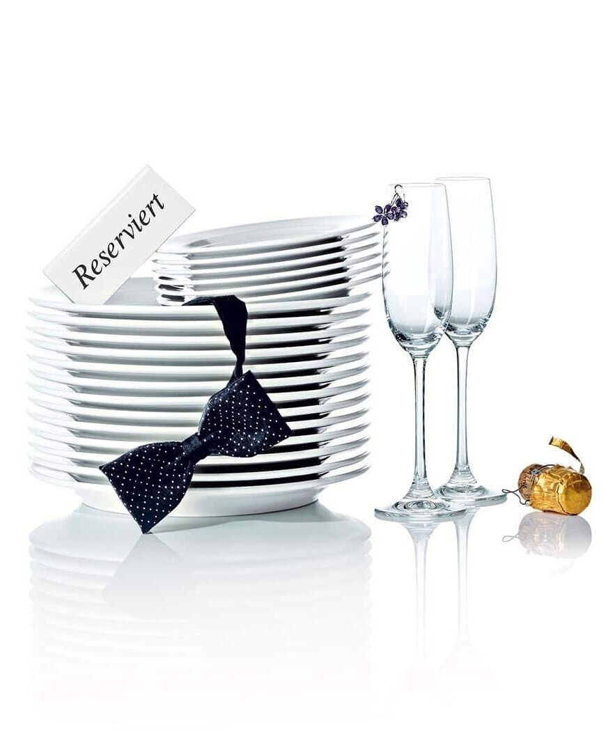 Reserved square plates glasses