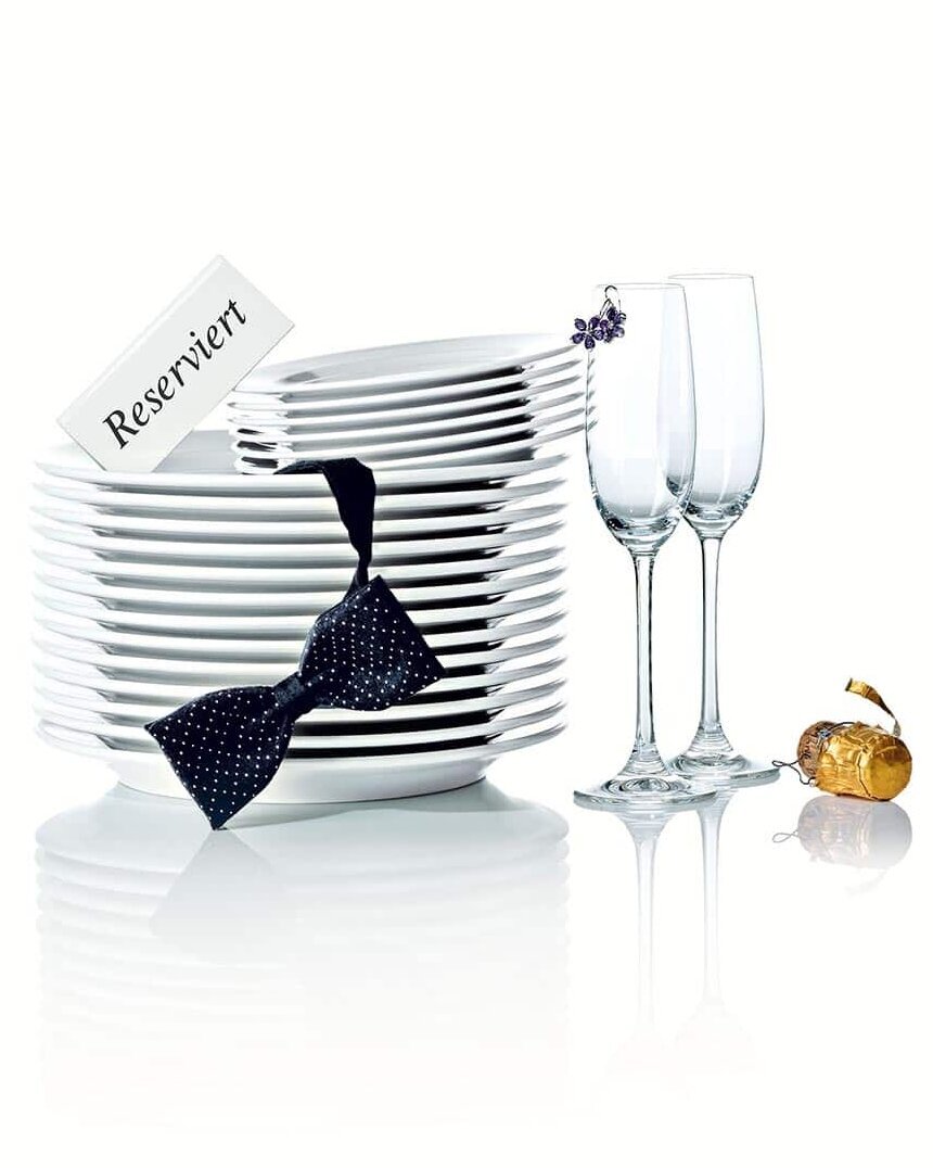 Reserved square plates glasses
