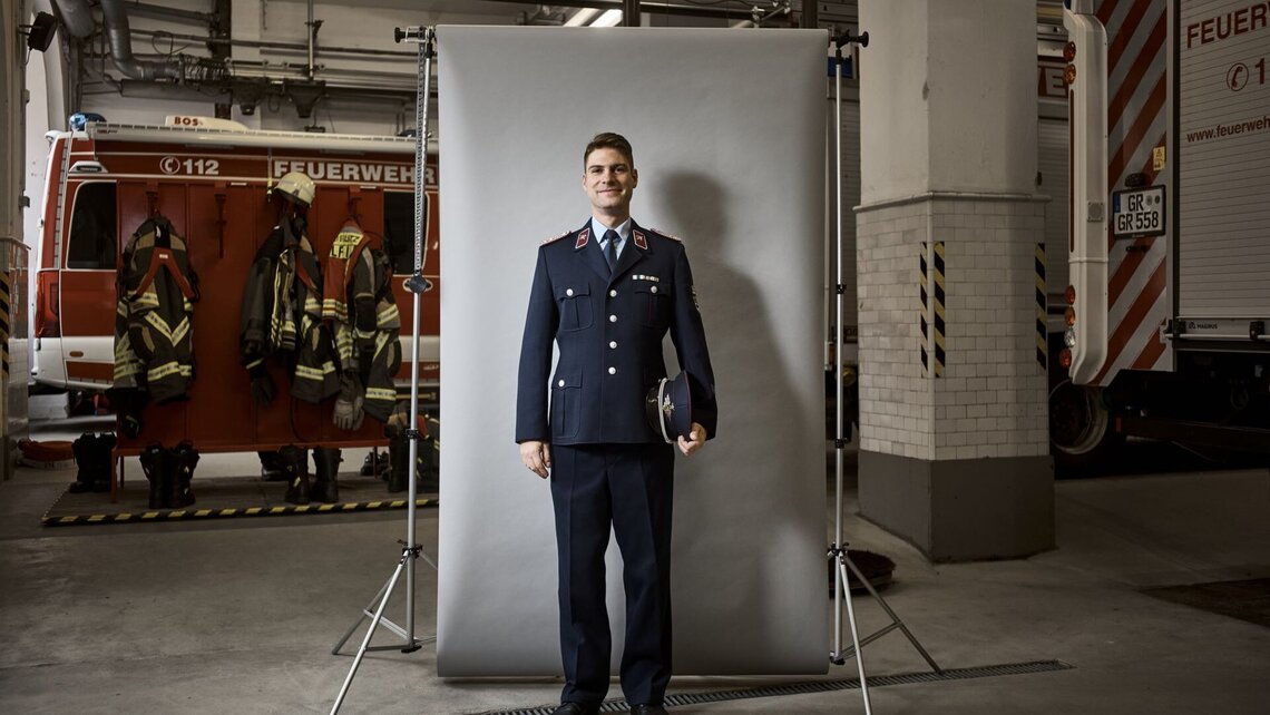 Daniel in his brigade uniform