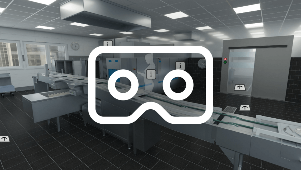 Cyfrowo i prawie jak na własne oczy: duża zmywalnia – do zwiedzania w okularach 3D Cyfrowo i prawie jak na własne oczy: duża zmywalnia – do zwiedzania w okularach 3D