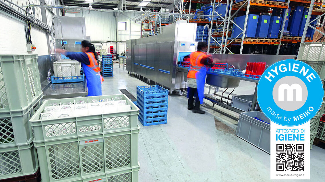 Sanificazione grandi impianti lavastoviglie