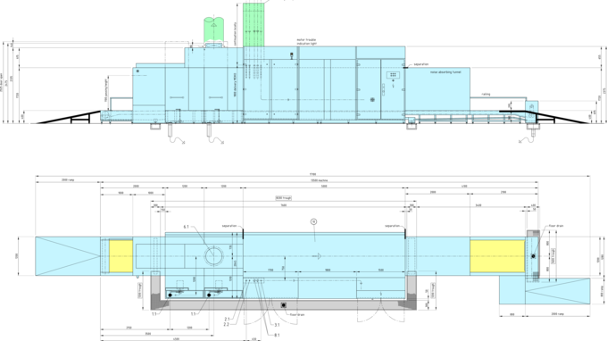 Dessin coté BA252-C Meiko Dessin coté BA252-C