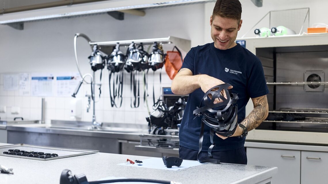 Daniel became an SCBA technician in March 2023, cleaning PPE ever since.