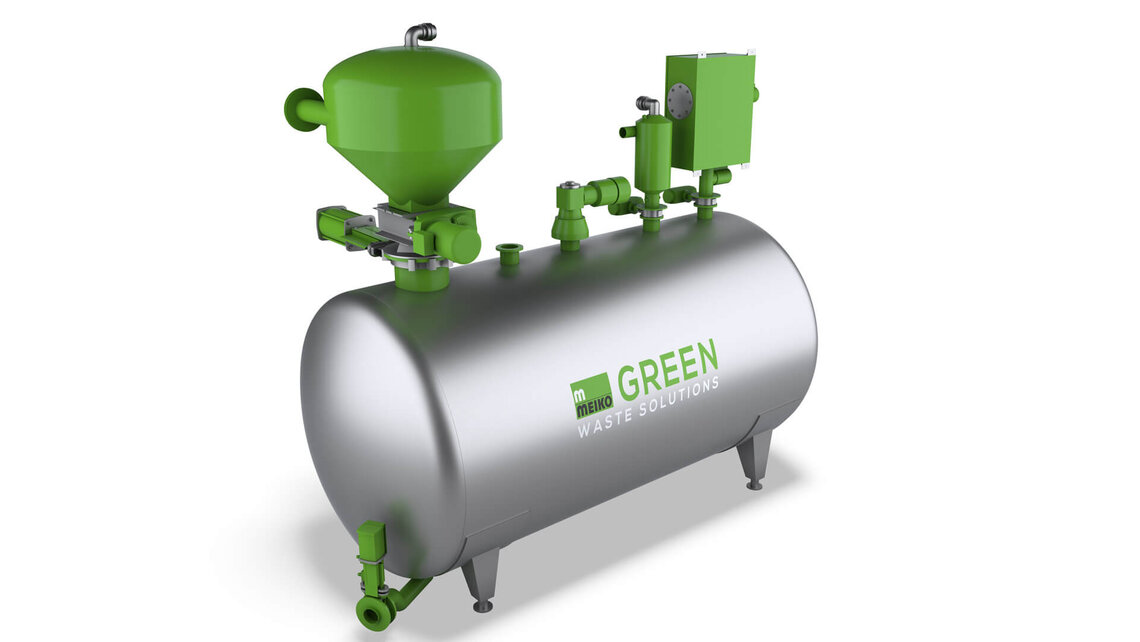 Mit dem MEIKO GREEN Saugtank und Sammeltank organische Abfälle hygienisch verwahren.