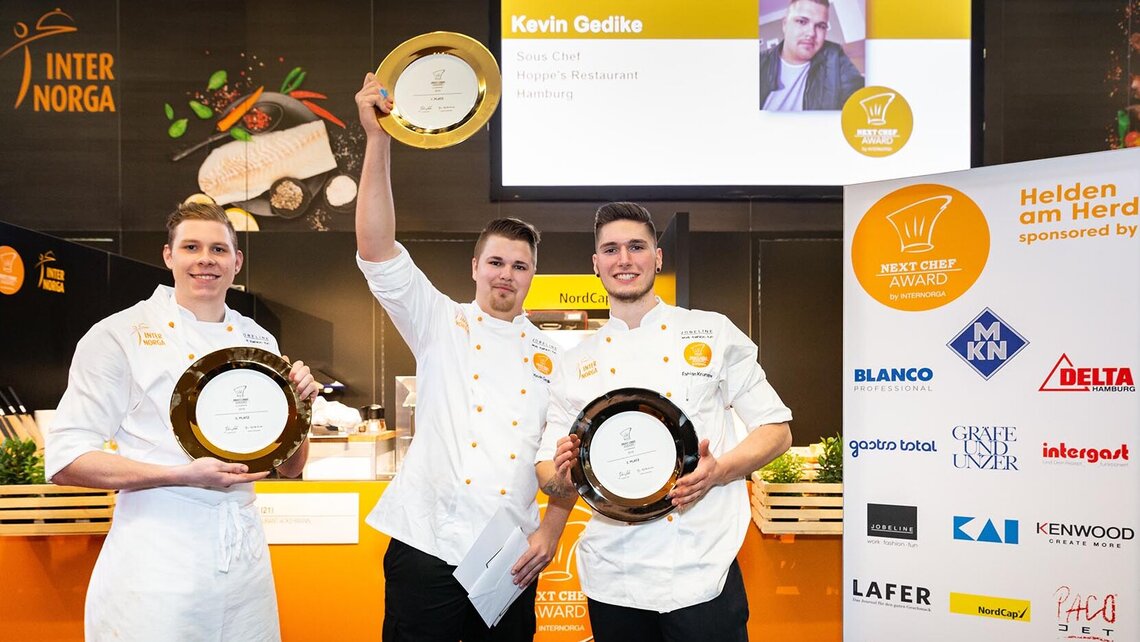 Next Chef Award Glückliche Gewinner beim Next Chef Award