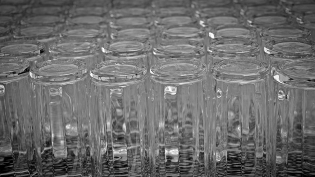 Bicchieri opachi in lavastoviglie