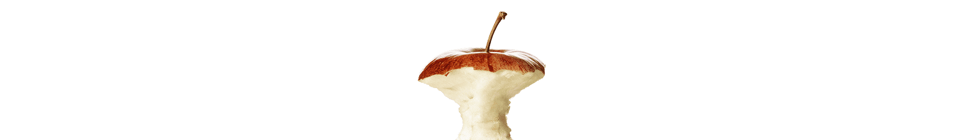 Apfel Apfel angebissen