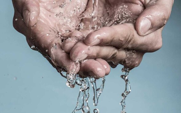 Hände Wasser Wasser Hände