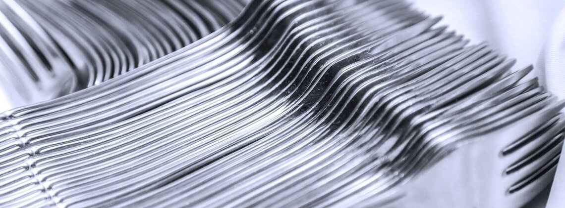 Polished cutlery