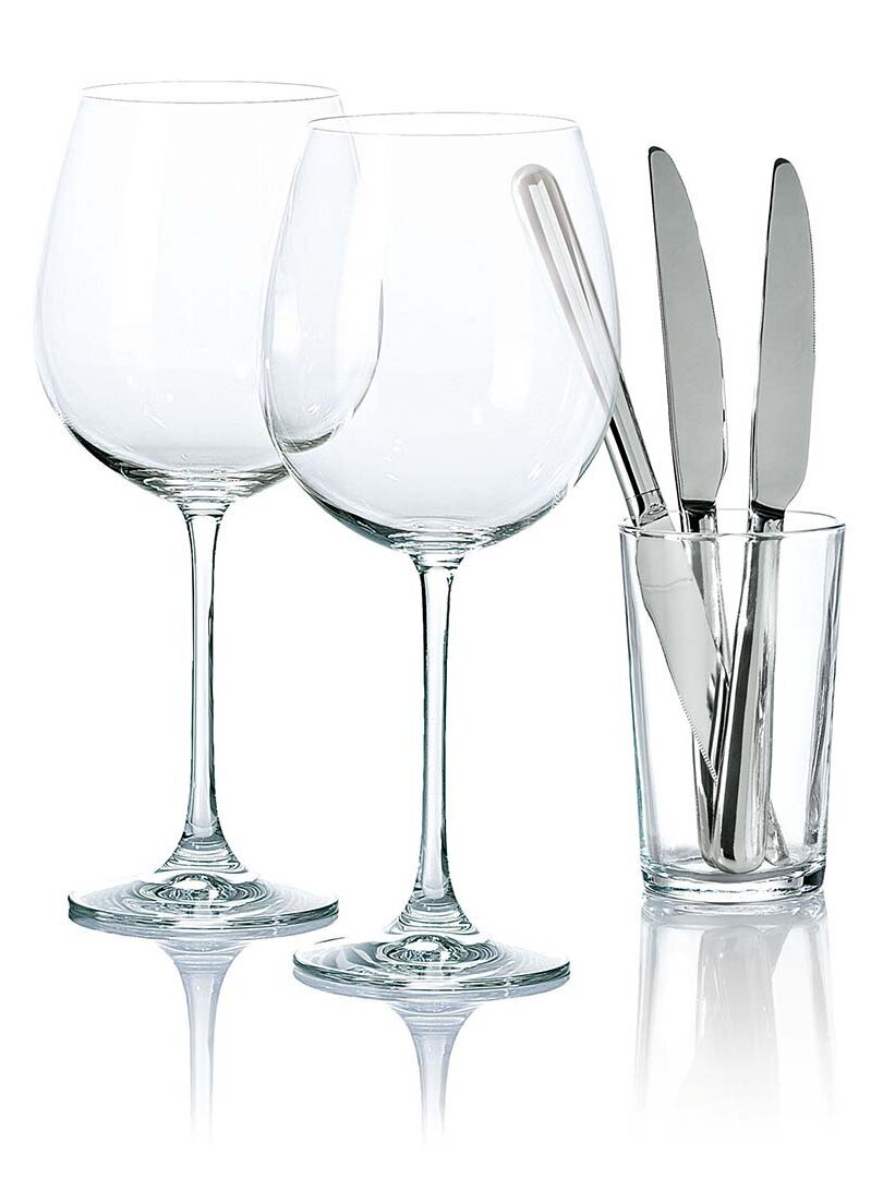 Cuchillo de copa de vino Vaso con cuchillo