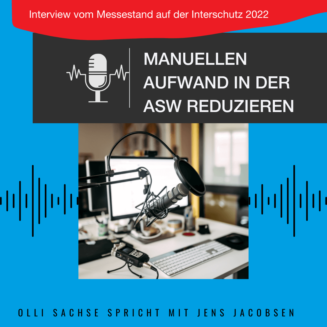 Olli Sachse spricht auf der Interschutz 2022 mit Jens Jacobsen am MEIKO Messestand Olli Sachse spricht auf der Interschutz 2022 mit Jens Jacobsen am MEIKO Messestand